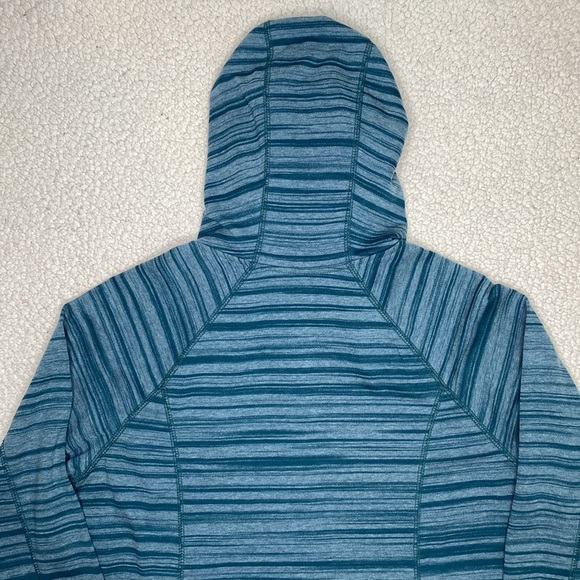 Kuhl Green Striped Full Zip Hoodie: Size Small - Picture 4 of 7